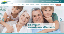 Desktop Screenshot of dermspecpa.com